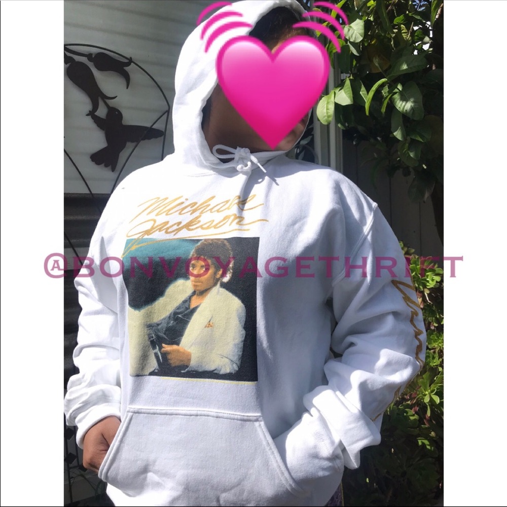 Unisex White Sweater Michael Jackson - Picture 4 of 4